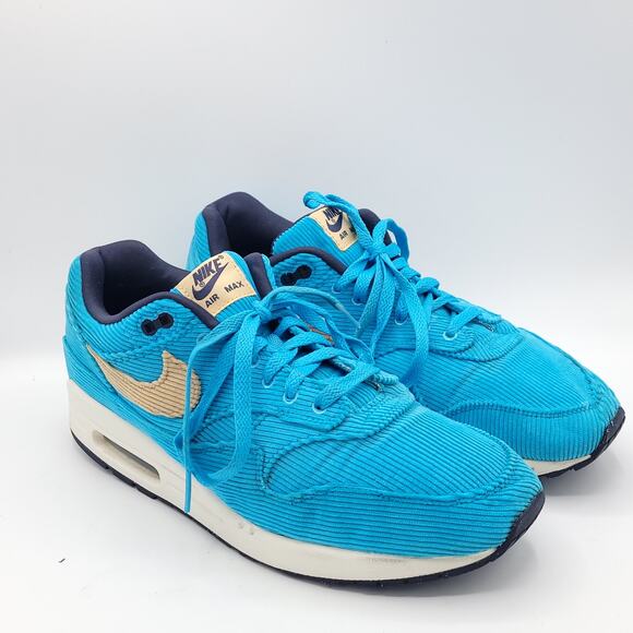 Nike Air Max 1 PRM Corduroy Men\'s Baltic Blue Sesame FB8915-400 size 11 main image 12